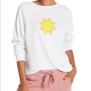 Wildfox sweatshirt SUNNY DISPOSITION in white